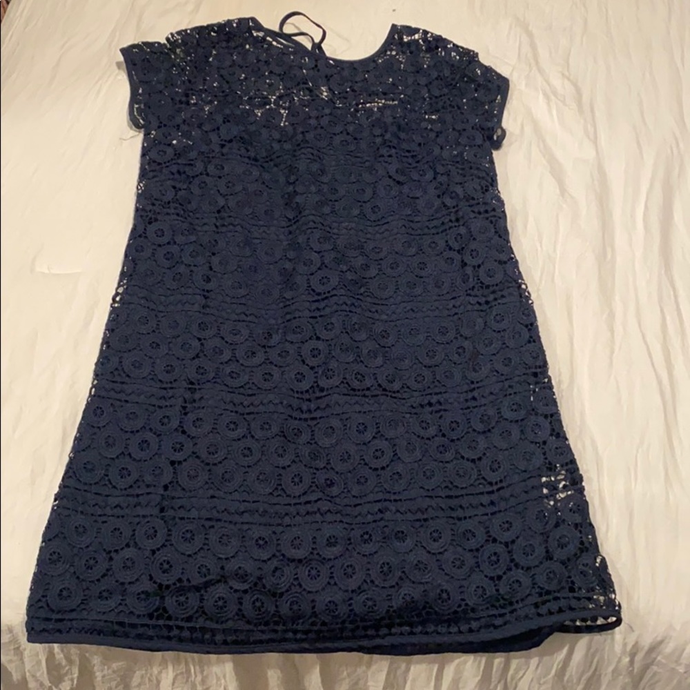 Loft Navy Blue Dress